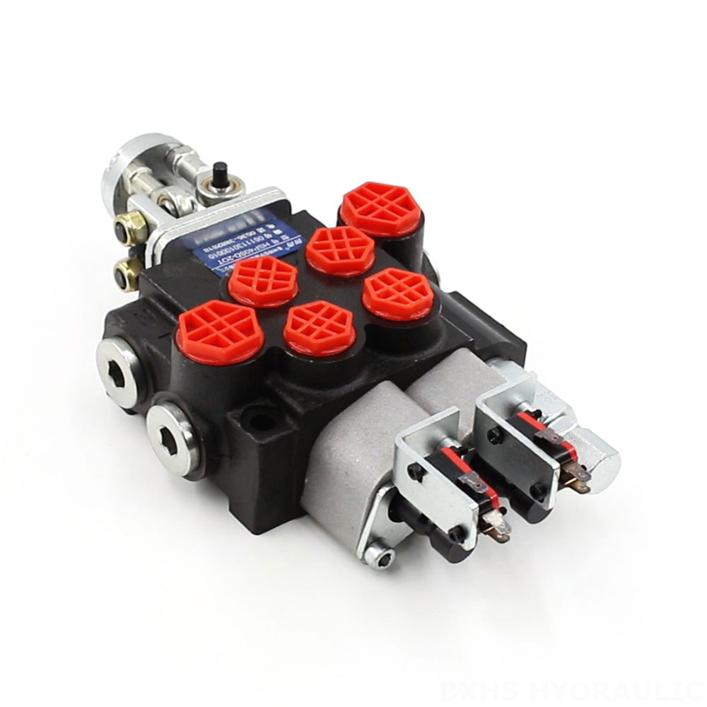 P40 Micro Switch Joystick 2 carretes Válvula direccional monobloque cover photo